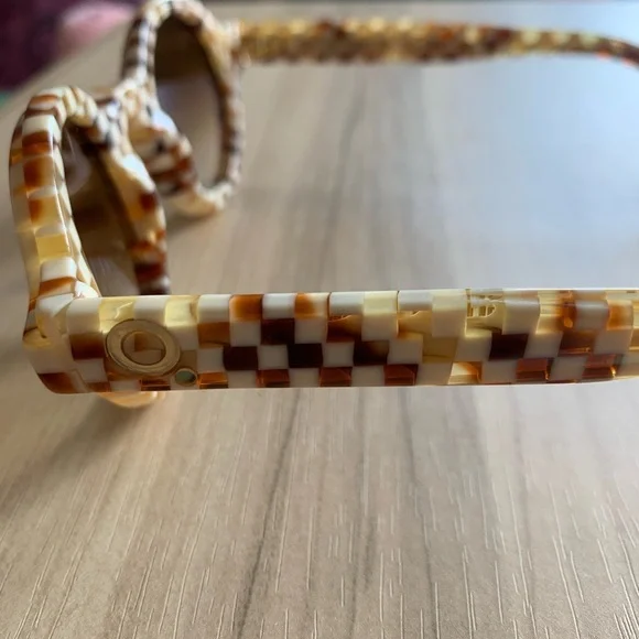 ETNIA BARCELONA EINSTEIN SUNGLASSES Checkered Chess NWOT $345 RARE - Picture 5 of 11